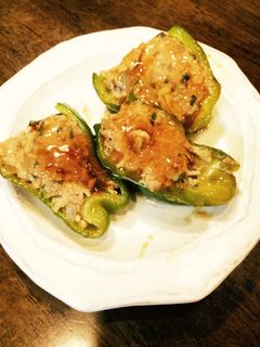 えのきと大葉で!ヘルシーピーマンの肉詰め-レシピのメイン写真