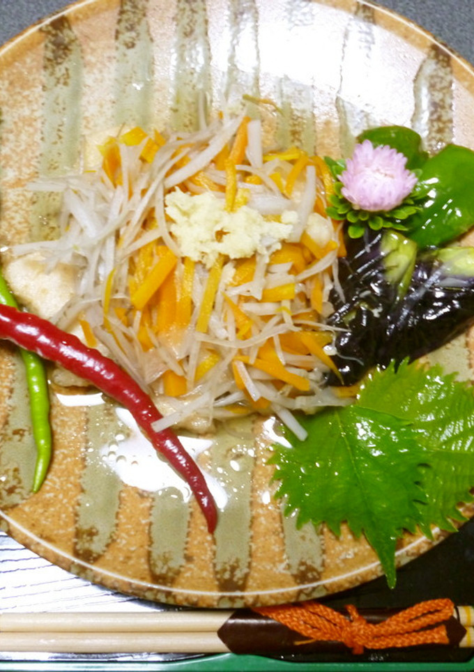 揚げ物（魚介・野菜）の根野菜掛け-レシピのメイン写真