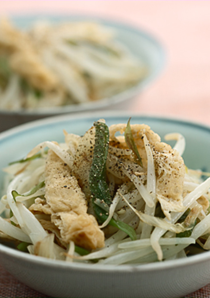もやしと油揚げの炒め物-レシピのメイン写真