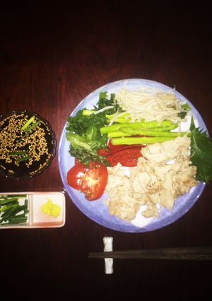 そうめんつゆで食べる冷製豚しゃぶ-レシピのメイン写真
