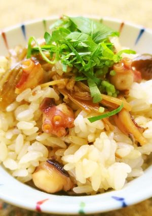 タコとキノコの混ぜごはん-レシピのメイン写真