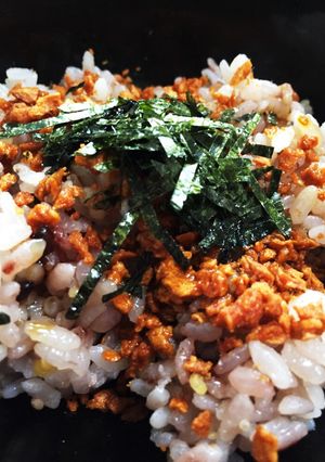 ベーコンふりかけ☆簡単ひとりお昼ごはん-レシピのメイン写真