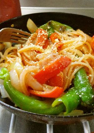 最速のレンジとフライパンでナポリタン-レシピのメイン写真