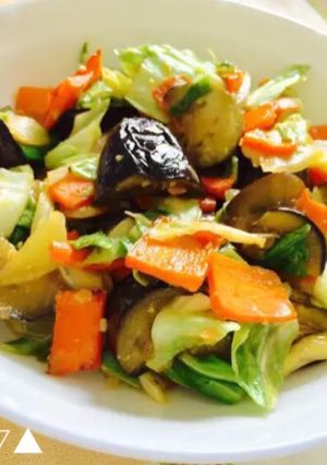 たっぷり野菜となすの味噌炒め-レシピのメイン写真