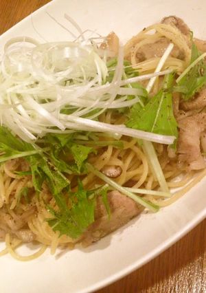 沖縄素材を使った和風ペペロンチーノ-レシピのメイン写真