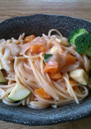 残ったシチューでトマトクリームパスタ-レシピのメイン写真