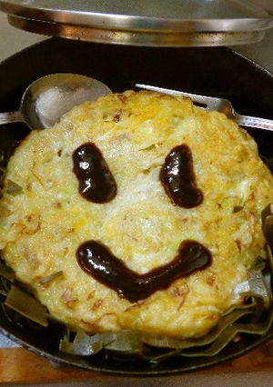 駄菓子屋のお好み焼きの焼き方-レシピのメイン写真
