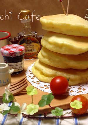 ふわもちっとパンケーキバニラ風味♡-レシピのメイン写真