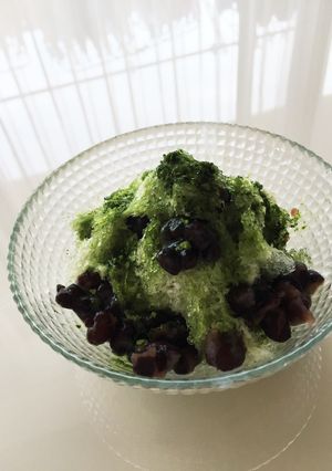 真夏日に!ひんやりかき氷【抹茶あずき】-レシピのメイン写真