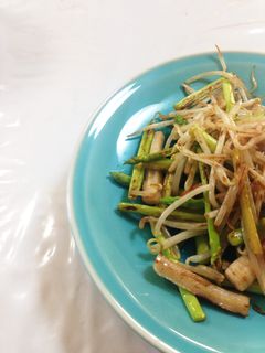 夏にアスパラ炒め☆もやし&ちくわ-レシピのメイン写真