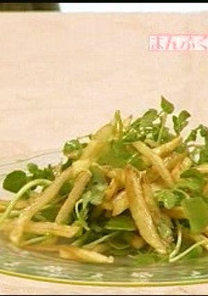クレソンとフライドポテトのサラダ-レシピのメイン写真