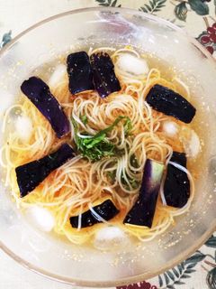 なすの夏そうめん-レシピのメイン写真