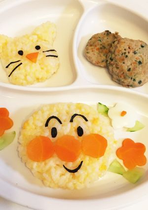 離乳食☆アンパンマンプレート☆後期-レシピのメイン写真