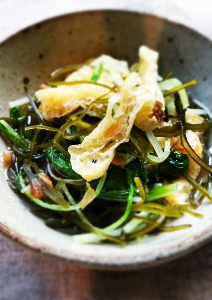 きざみ昆布と水菜、油揚げの煮浸し★-レシピのメイン写真