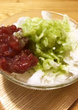 夏バテ予防に！あま酒で作る抹茶かき氷-レシピのメイン写真