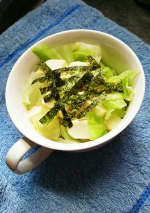 ゆでキャベツと豆腐のモリモリお浸し-レシピのメイン写真