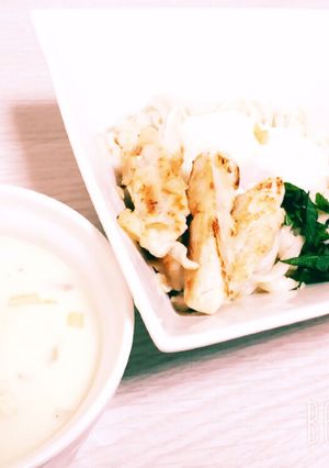 特製豆乳だれとささみでさっぱり釜玉うどん-レシピのメイン写真