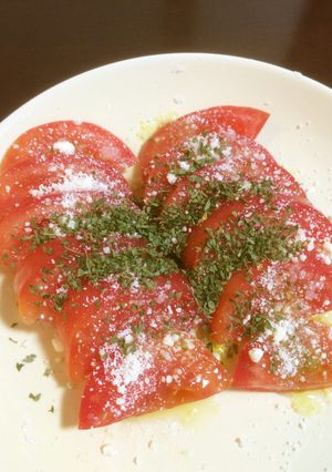 簡単で適当なトマトと粉チーズのアレもどき-レシピのメイン写真