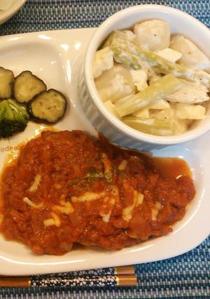 トマトたっぷり煮込みハンバーグ-レシピのメイン写真