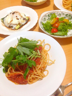 トマトソースのスパゲッティ-レシピのメイン写真