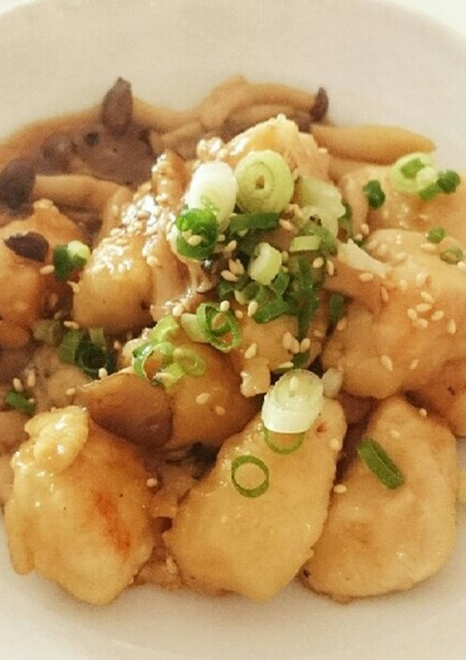 簡単！上手い！鶏ささみとしめじの炒め物-レシピのメイン写真