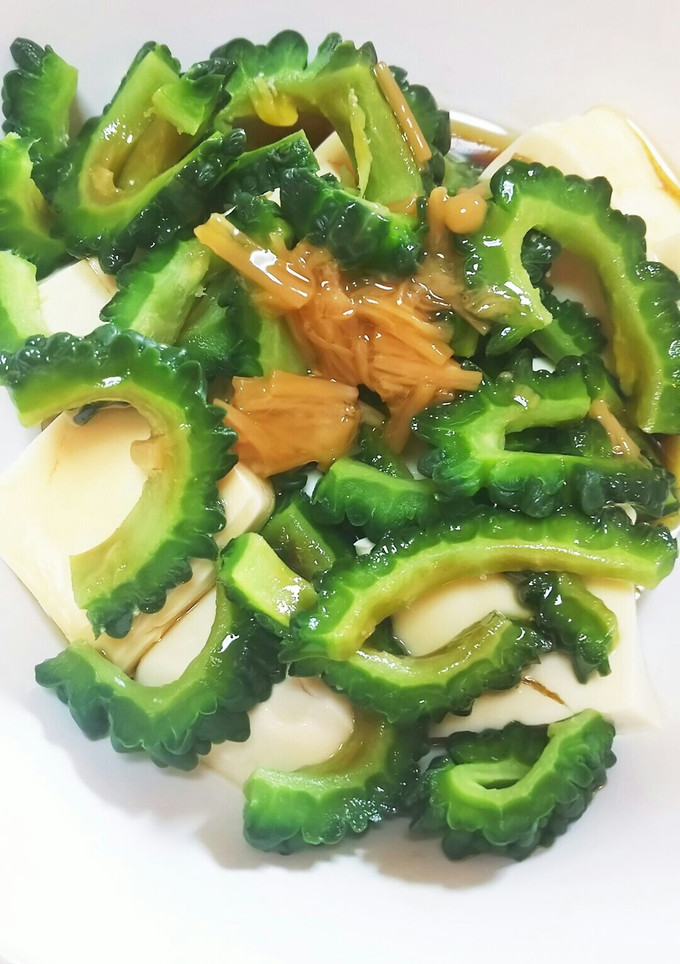 ゴーヤと豆腐のさっぱりナメタケ和え-レシピのメイン写真