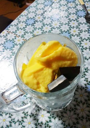 かき氷にプリンのせてみました(*^^*)-レシピのメイン写真