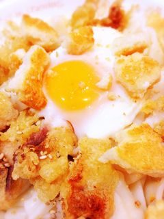 塩煎餅好きのトッピングの冷やしうどん-レシピのメイン写真