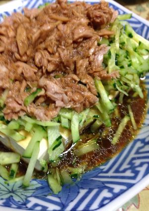 ツナとキューリのせ冷奴-レシピのメイン写真