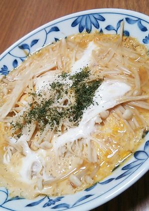 レンジで簡単♪えのき茸の玉子とじ-レシピのメイン写真