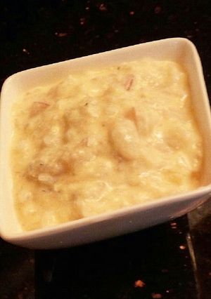 甘いミルク粥(しらす入り)【離乳食後期】-レシピのメイン写真