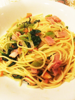小松菜のパスタ 塩レモン和風仕上がり-レシピのメイン写真