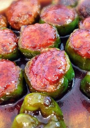 ピーマンの肉詰め★照り焼きソースも簡単！-レシピのメイン写真