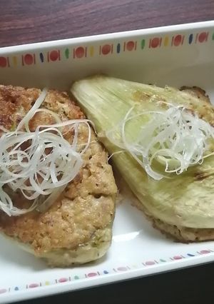 ひき肉のせ、丸ごと茄子ボート-レシピのメイン写真