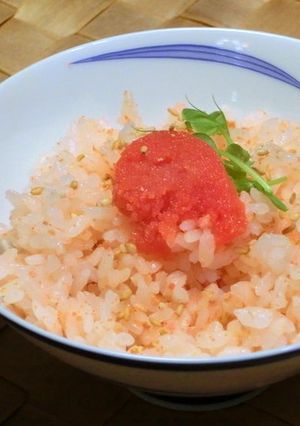 タラコの炊き込みご飯！-レシピのメイン写真