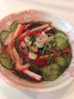 もずく酢で簡単酢の物-レシピのメイン写真