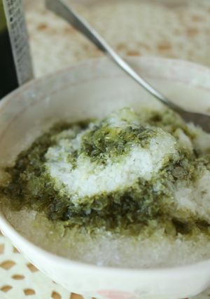 材料３つで抹茶シロップ☆かき氷☆抹茶ラテ-レシピのメイン写真