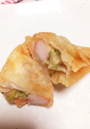 余ったギョウザの皮で変わり揚げ-レシピのメイン写真