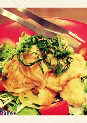 鶏むね肉のさっぱり南蛮サラダ-レシピのメイン写真