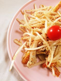ピリ辛辛子明太子☆もやし*竹輪(マ)炒め-レシピのメイン写真