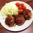 野菜たっぷりつくね風ハンバーグ♡