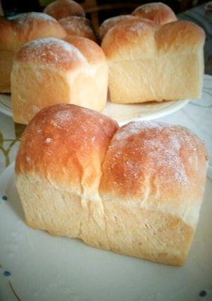 ココナッツ香る♡ココナッツ・ミニ食パン♪-レシピのメイン写真