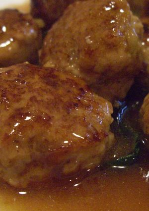 *　鶏つくねのオイスターあんかけ　*-レシピのメイン写真