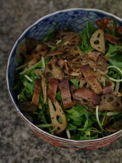 水菜のクランチサラダ-レシピのメイン写真