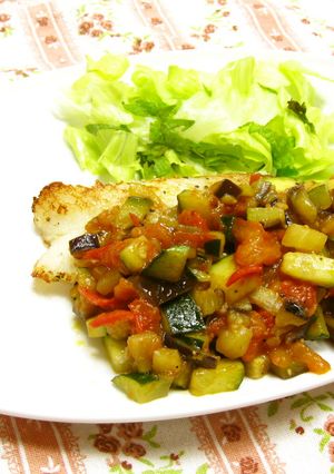 たらのソテー夏野菜ソース-レシピのメイン写真