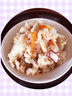 タコとザーサイの炊き込み御飯-レシピのメイン写真