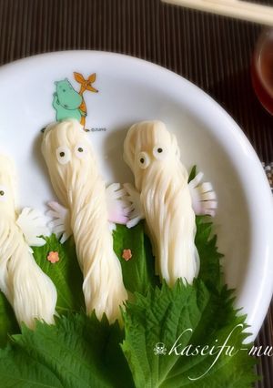 ニョロニョロʘʘキャラ麺-レシピのメイン写真