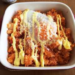 チキンライスをリメイク☆簡単一人ランチ-レシピのメイン写真