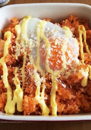 チキンライスをリメイク☆簡単一人ランチ-レシピのメイン写真