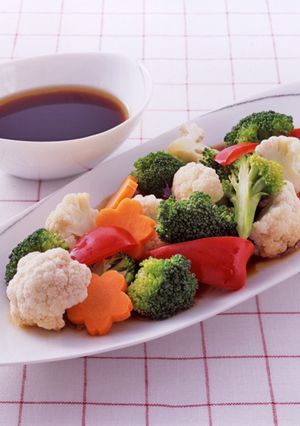 温野菜のオイスタードレッシングかけ-レシピのメイン写真